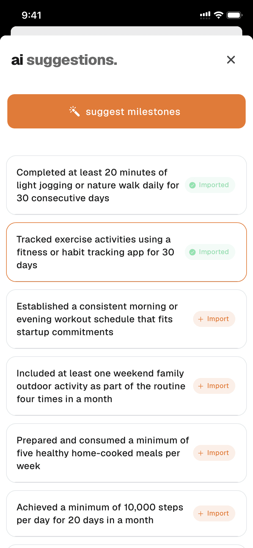 AI Milestone Generator