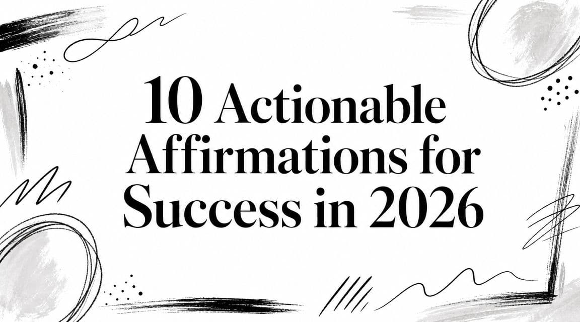 10 Actionable Affirmations for Success in 2026