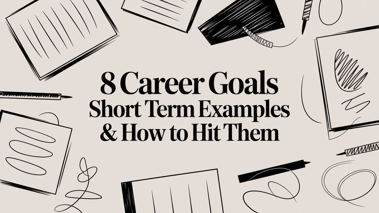 8 Career Goals Short Term Examples & How to Hit Them