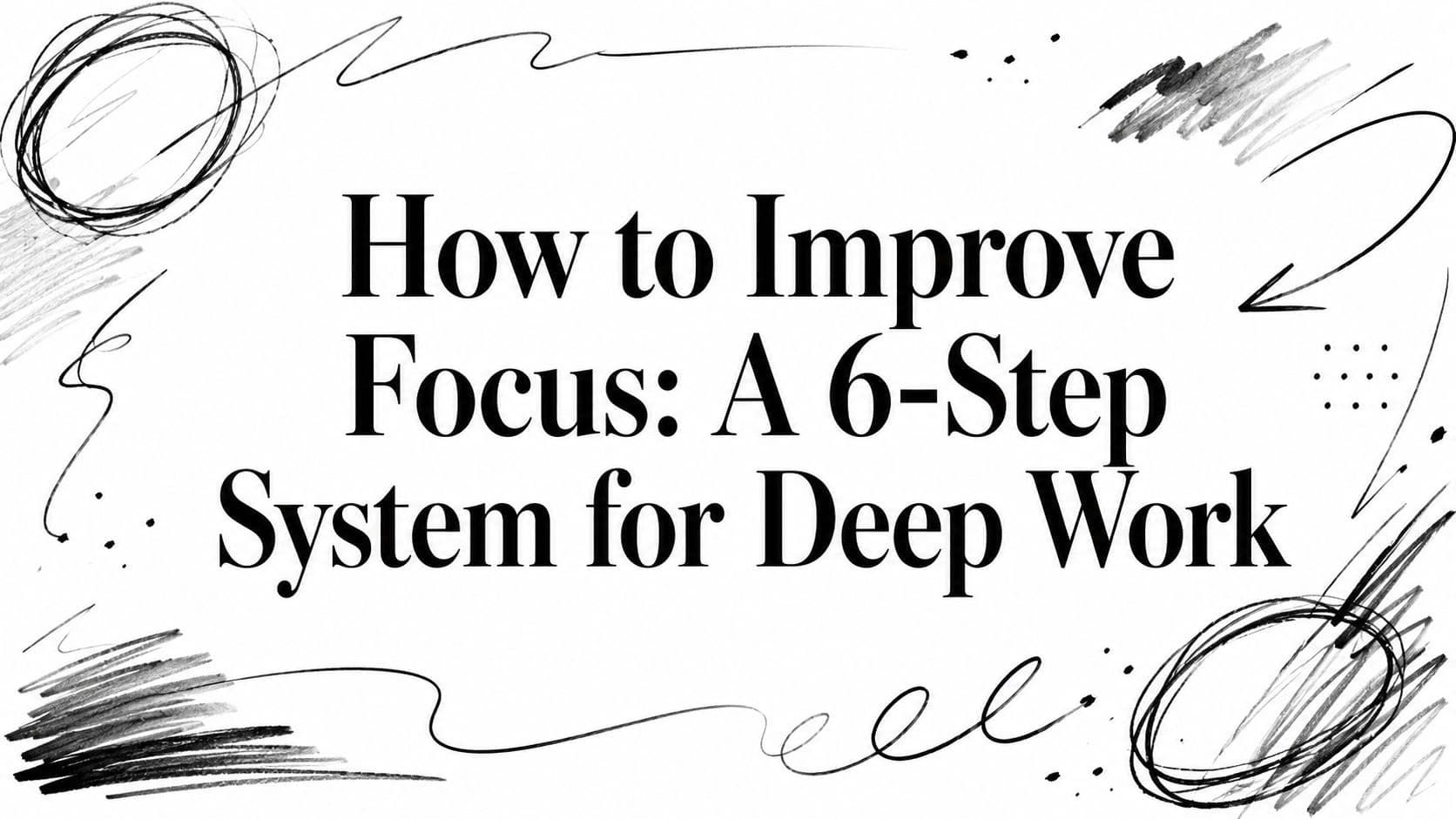 How to Improve Focus: A 6-Step System for Deep Work
