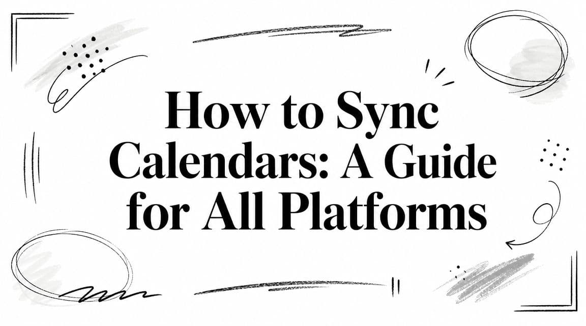 How to Sync Calendars: A Guide for All Platforms