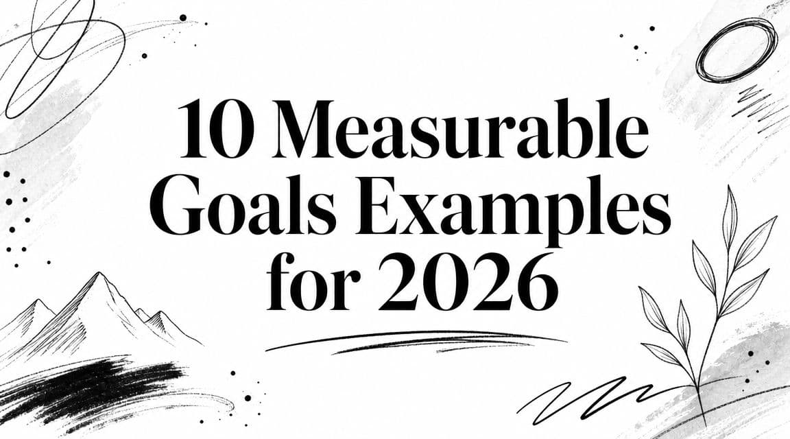 10 Measurable Goals Examples for 2026