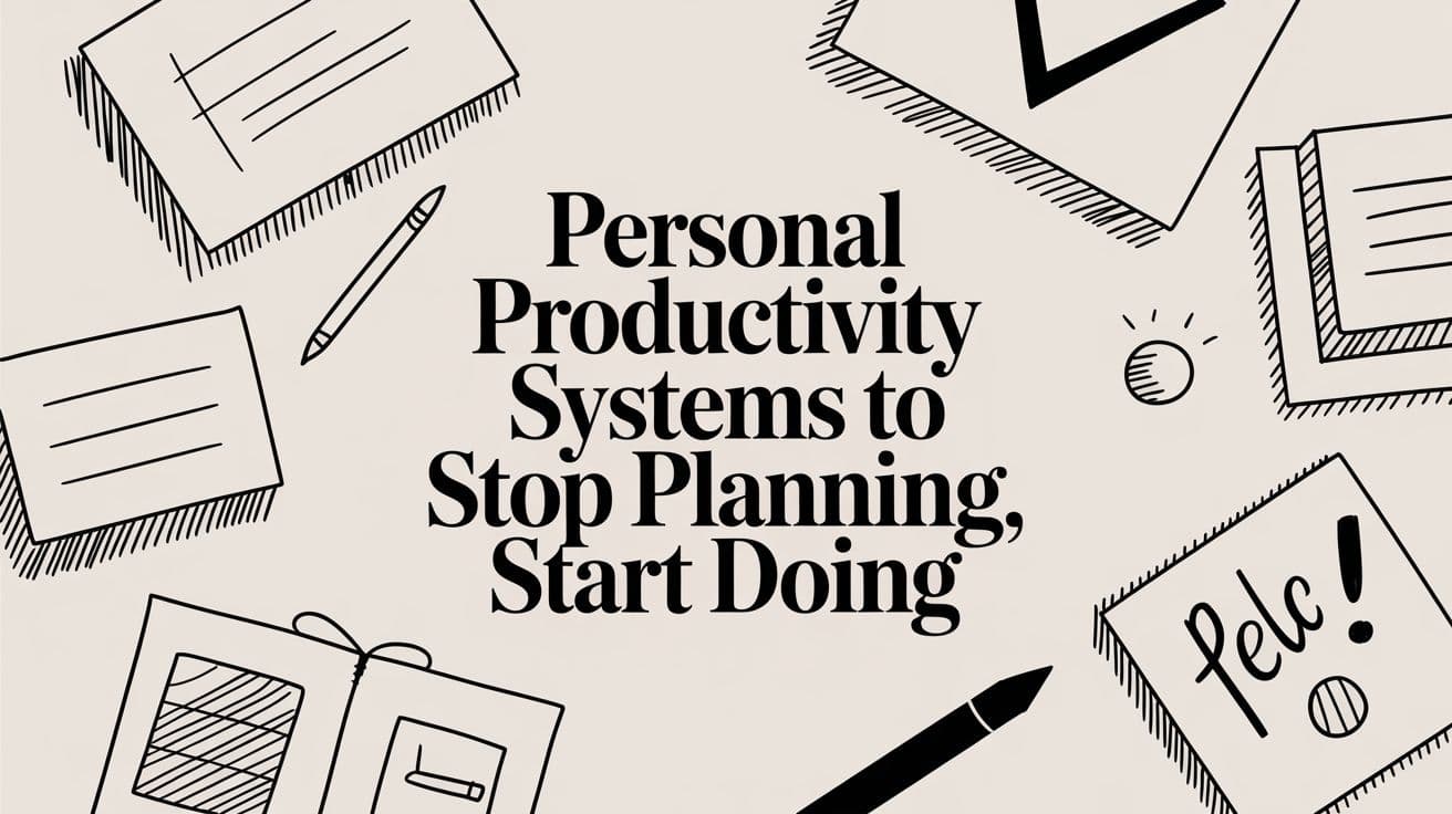 Personal Productivity Systems to Stop Planning, Start Doing