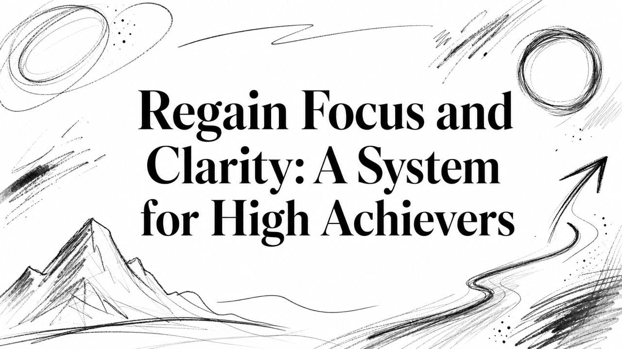 Regain Focus and Clarity: A System for High Achievers